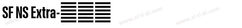 SF NS Extra字体转换